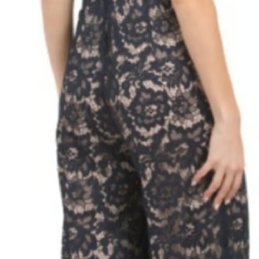 Julia Jordan lace  black jumpsuit - Picture 8 of 9